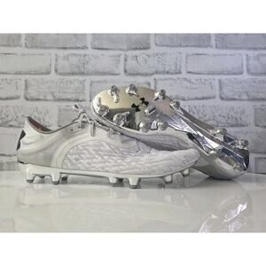 Under Armour Clone Magnetico Pro 2.0 FG White 3025640-100 Soccer Men Sz 11.5